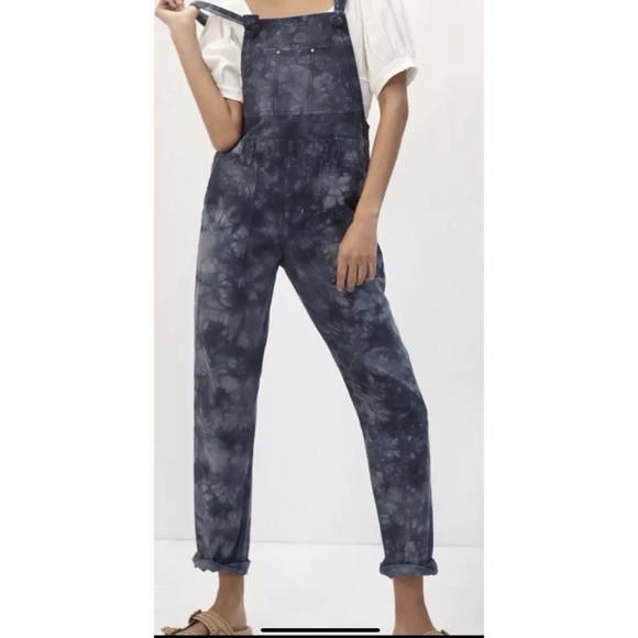 Anthropologie Denim - Anthropologie The Wanderer Tie Dye Overalls